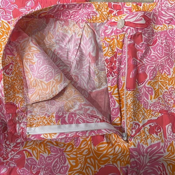 L⭐️Bogo ⭐️ Lilly Pulitzer Sz 10 vintage retro elephant lion capris - Picture 7 of 12